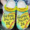 Softball Personalize Clog Custom Crocs Fashionstyle Comfortable For Women Men Kid Print 3D Whitesole Pretty Dirty