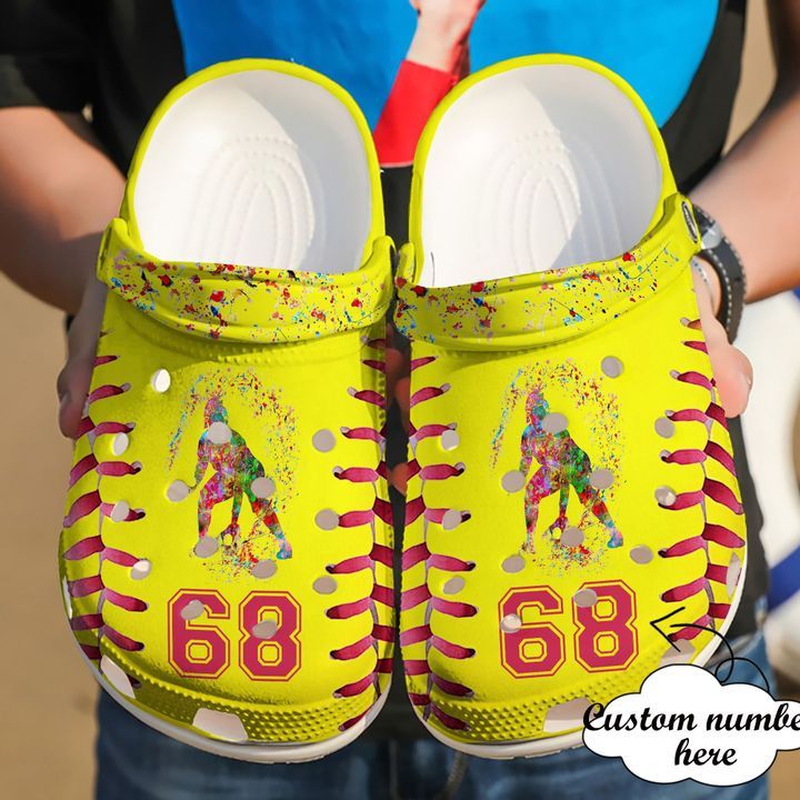 Softball Personalized Catching Sku 2408 Crocs Crocband Clog Comfortable For Mens Womens Classic Clog Water Shoes Softball Personalized Catching Sku 2408 Crocs Crocband Clog Comfortable For Mens Womens Classic Clog Water Shoes