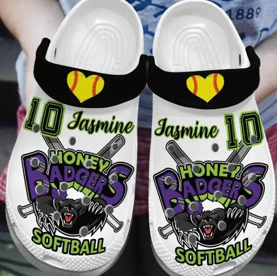 Softball Personalized Clog Custom Crocs Comfortablefashion Style Comfortable For Women Men Kid Print 3D Softball Personalized Clog Custom Crocs Comfortablefashion Style Comfortable For Women Men Kid Print 3D