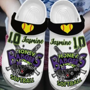 Softball Personalized Clog Custom Crocs Comfortablefashion Style Comfortable For Women Men Kid Print 3D
