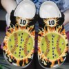 Softball Personalized Clog Custom Crocs Comfortablefashion Style Comfortable For Women Men Kid Print 3D Fire In My Soul
