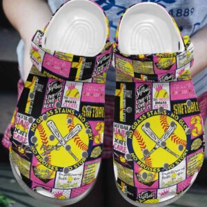 Softball Personalized Clog Custom Crocs Comfortablefashion Style Comfortable For Women Men Kid Print 3D Glory