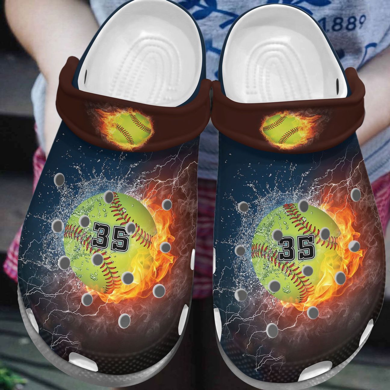 Softball Personalized Clog Custom Crocs Comfortablefashion Style Comfortable For Women Men Kid Print 3D Hot N Cold Softball Personalized Clog Custom Crocs Comfortablefashion Style Comfortable For Women Men Kid Print 3D Hot N Cold