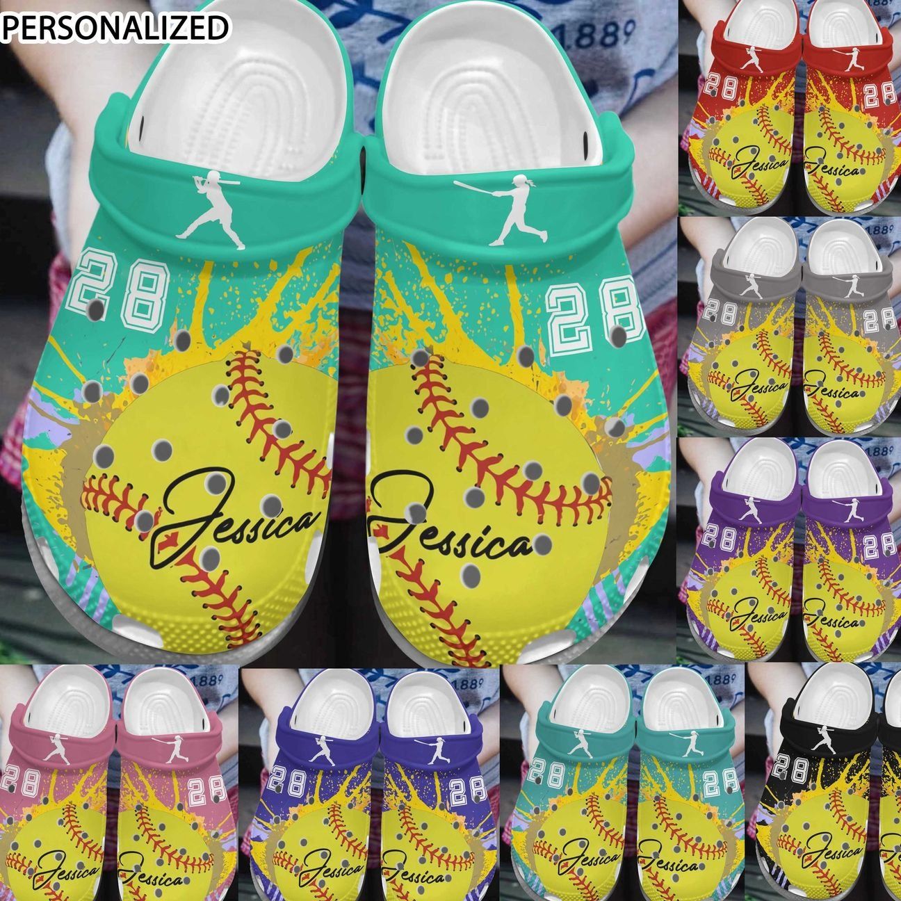 Softball Personalized Clog Custom Crocs Comfortablefashion Style Comfortable For Women Men Kid Print 3D I Love Playing Softball 8 Colors Softball Personalized Clog Custom Crocs Comfortablefashion Style Comfortable For Women Men Kid Print 3D I Love Playing Softball 8 Colors