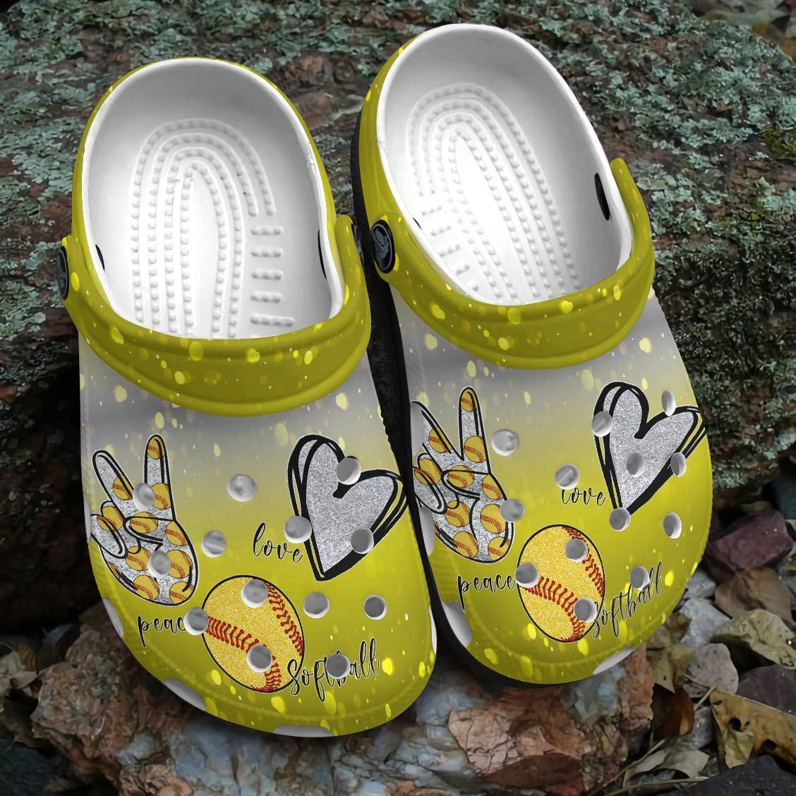 Softball Personalized Clog Custom Crocs Comfortablefashion Style Comfortable For Women Men Kid Print 3D Love Peace Softball Softball Personalized Clog Custom Crocs Comfortablefashion Style Comfortable For Women Men Kid Print 3D Love Peace Softball