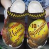 Softball Personalized Clog Custom Crocs Comfortablefashion Style Comfortable For Women Men Kid Print 3D Lucky Number