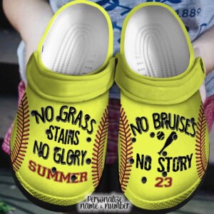 Softball Personalized Clog Custom Crocs Comfortablefashion Style Comfortable For Women Men Kid Print 3D No Bruises No Glory Vq