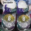 Softball Personalized Clog Custom Crocs Comfortablefashion Style Comfortable For Women Men Kid Print 3D Number Thunder