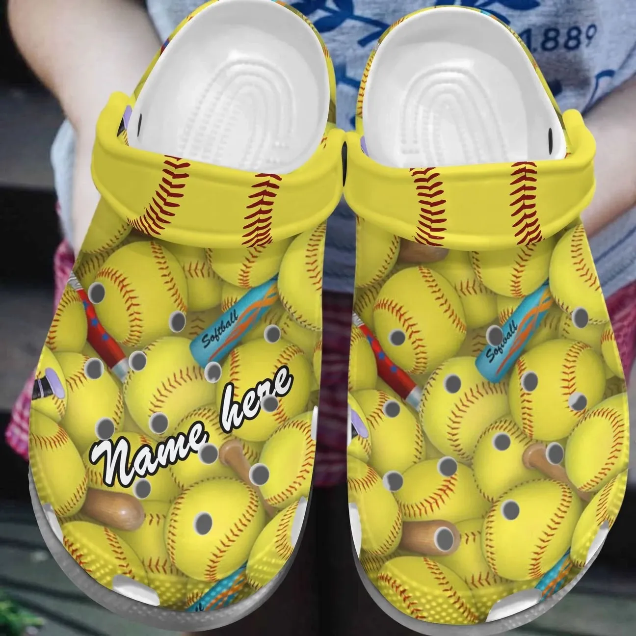 Softball Personalized Clog Custom Crocs Comfortablefashion Style Comfortable For Women Men Kid Print 3D P3 Softball Personalized Clog Custom Crocs Comfortablefashion Style Comfortable For Women Men Kid Print 3D P3