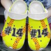Softball Personalized Clog Custom Crocs Comfortablefashion Style Comfortable For Women Men Kid Print 3D Player’S Number