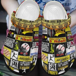 Softball Personalized Clog Custom Crocs Comfortablefashion Style Comfortable For Women Men Kid Print 3D Softball Forever