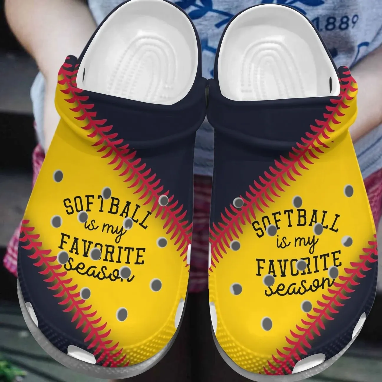 Softball Personalized Clog Custom Crocs Comfortablefashion Style Comfortable For Women Men Kid Print 3D Softball Is My Favorite Season Softball Personalized Clog Custom Crocs Comfortablefashion Style Comfortable For Women Men Kid Print 3D Softball Is My Favorite Season