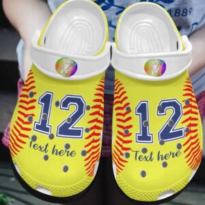 Softball Personalized Clog Custom Crocs Comfortablefashion Style Comfortable For Women Men Kid Print 3D Softball Lovers