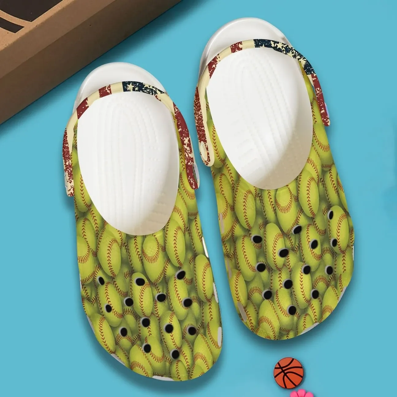 Softball Personalized Clog Custom Crocs Comfortablefashion Style Comfortable For Women Men Kid Print 3D Softball Pattern Softball Personalized Clog Custom Crocs Comfortablefashion Style Comfortable For Women Men Kid Print 3D Softball Pattern