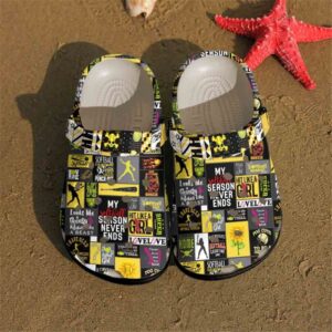 Softball Personalized Clog Custom Crocs Comfortablefashion Style Comfortable For Women Men Kid Print 3D Softball V1