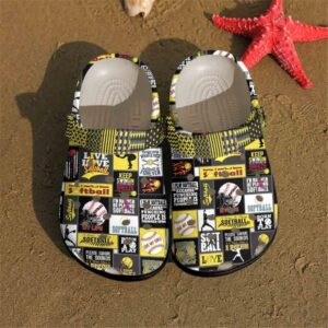 Softball Personalized Clog Custom Crocs Comfortablefashion Style Comfortable For Women Men Kid Print 3D Softball V2