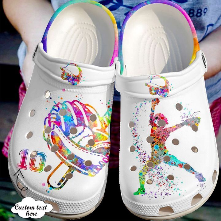 Softball Personalized Colourful Girl Sku 2305 Crocs Crocband Clog Comfortable For Mens Womens Classic Clog Water Shoes Softball Personalized Colourful Girl Sku 2305 Crocs Crocband Clog Comfortable For Mens Womens Classic Clog Water Shoes