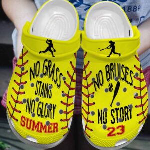 Softball Personalized Crocs Clog Classic Clog No Bruises Stains No Story Shoes