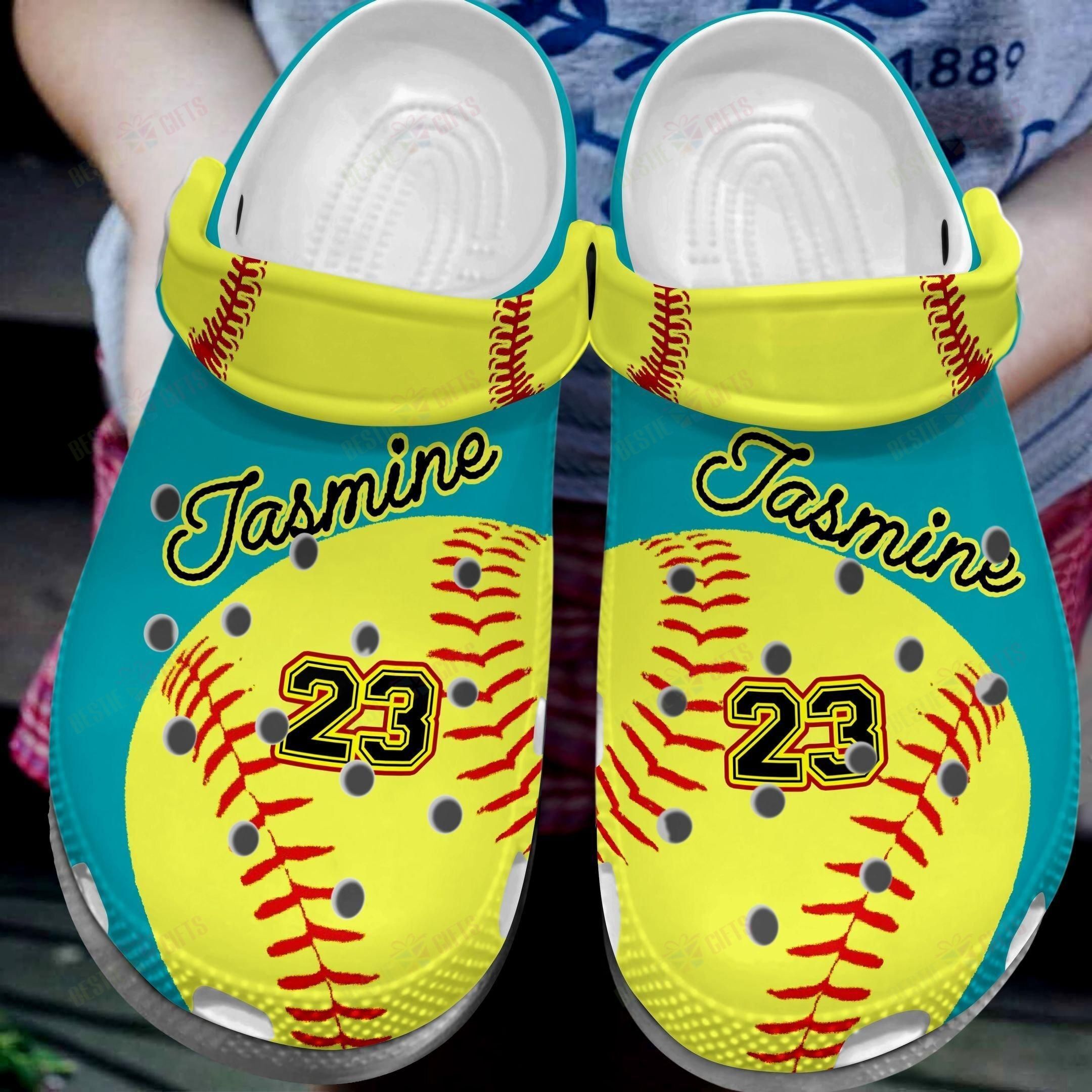 Softball Personalized Crocs Clog Classic Clog Softball Is In My Heart Shoes Softball Personalized Crocs Clog Classic Clog Softball Is In My Heart Shoes