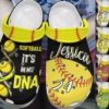 Softball Personalized Crocs Clog Classic Clog Whitesole It’S In My Dna Shoes