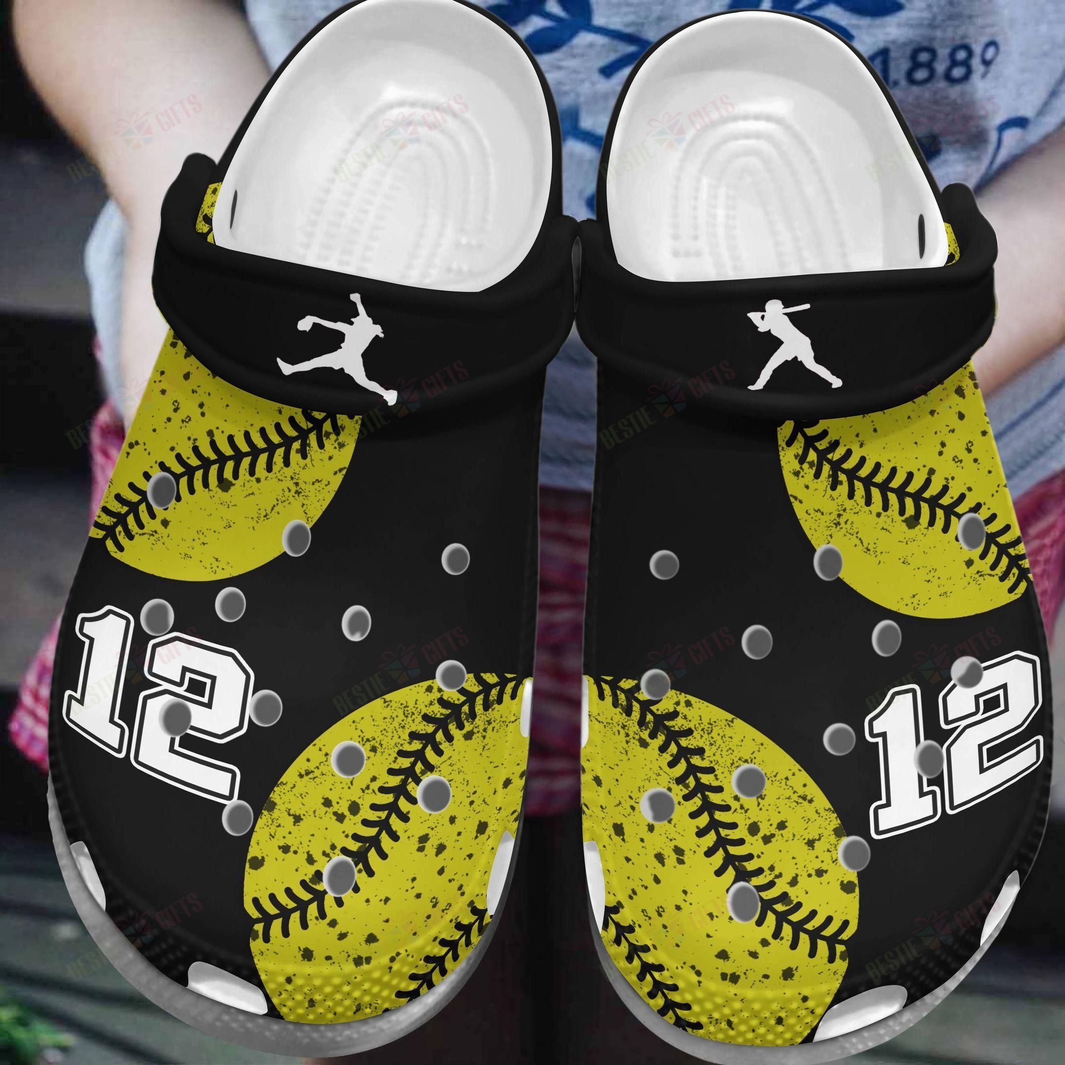 Softball Personalized Crocs Clog Classic Clog Whitesole Love The Game Shoes Softball Personalized Crocs Clog Classic Clog Whitesole Love The Game Shoes