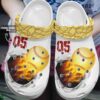 Softball Personalized Crocs Clog Classic Clog Whitesole Softball On Fire Shoes