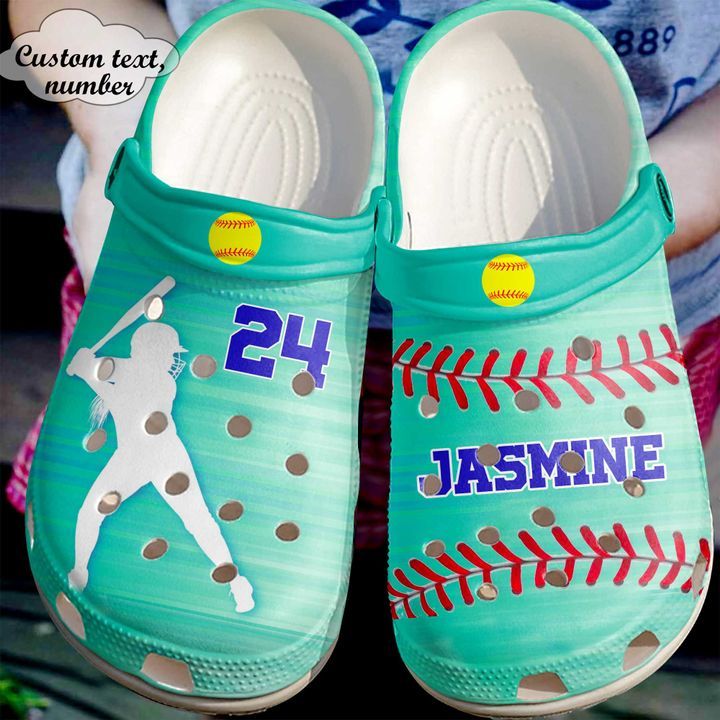 Softball Personalized Girl Sku 2341 Crocs Crocband Clog Comfortable For Mens Womens Classic Clog Water Shoes Softball Personalized Girl Sku 2341 Crocs Crocband Clog Comfortable For Mens Womens Classic Clog Water Shoes
