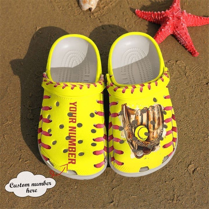 Softball Personalized Glove Sku 2412 Crocs Crocband Clog Comfortable For Mens Womens Classic Clog Water Shoes Softball Personalized Glove Sku 2412 Crocs Crocband Clog Comfortable For Mens Womens Classic Clog Water Shoes