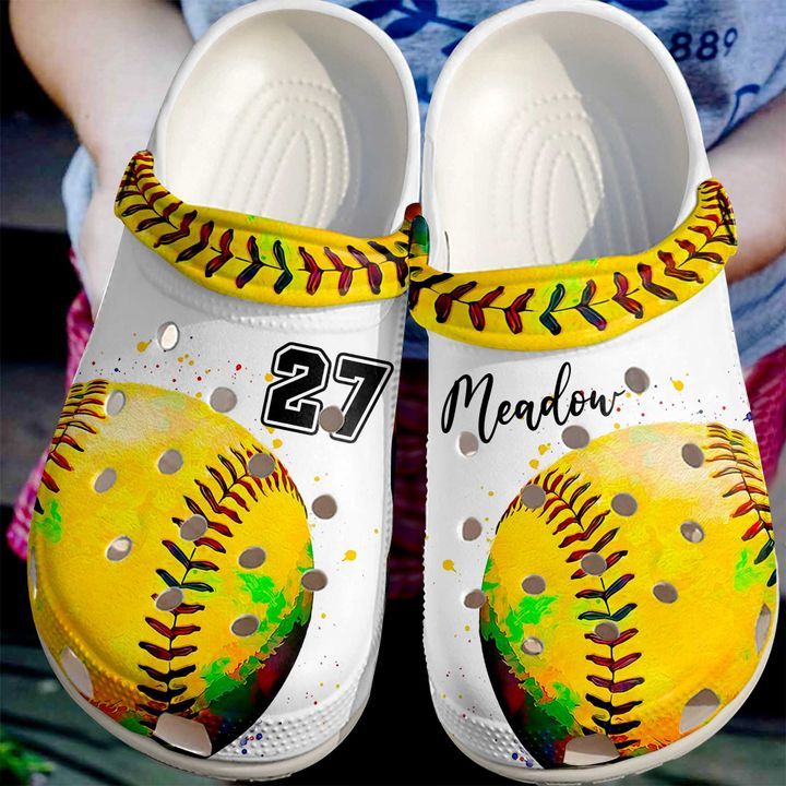 Softball Personalized I Love Sku 2317 Crocs Crocband Clog Comfortable For Mens Womens Classic Clog Water Shoes Softball Personalized I Love Sku 2317 Crocs Crocband Clog Comfortable For Mens Womens Classic Clog Water Shoes