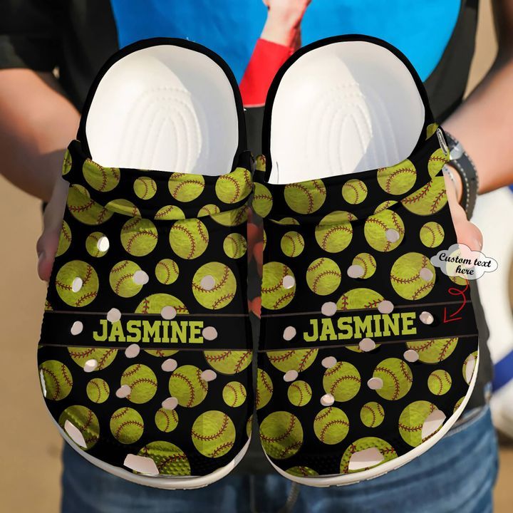 Softball Personalized Lover Sku 2351 Crocs Crocband Clog Comfortable For Mens Womens Classic Clog Water Shoes Softball Personalized Lover Sku 2351 Crocs Crocband Clog Comfortable For Mens Womens Classic Clog Water Shoes