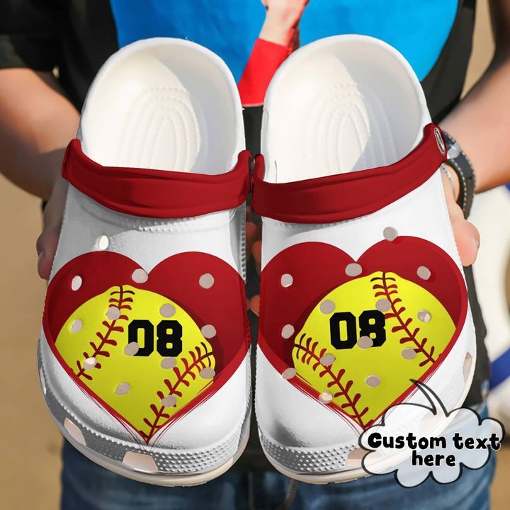 Softball Personalized Lover Sku 2352 Crocs Crocband Clog Comfortable For Mens Womens Classic Clog Water Shoes Softball Personalized Lover Sku 2352 Crocs Crocband Clog Comfortable For Mens Womens Classic Clog Water Shoes