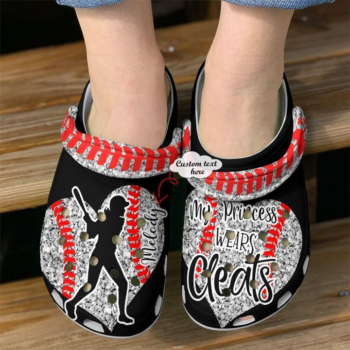 Softball Personalized My Princess Wears Cleats V2 Sku 2327 Crocs Clog Shoes Softball Personalized My Princess Wears Cleats V2 Sku 2327 Crocs Clog Shoes