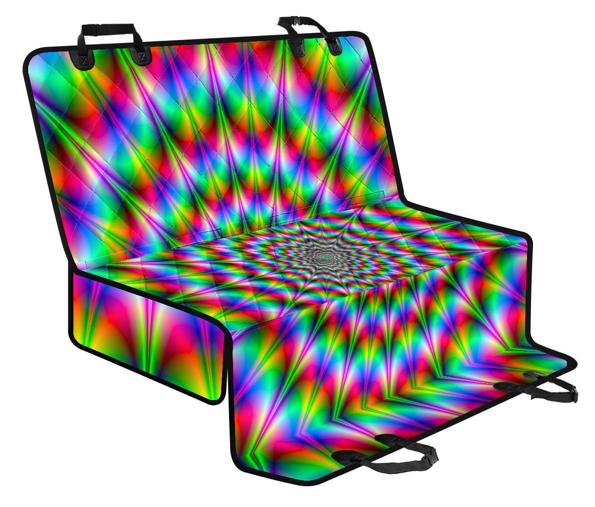 Spiky Psychedelic Optical Illusion Pet Car Back Seat Cover - dc08832e42ce Spiky Psychedelic Optical Illusion Pet Car Back Seat Cover - dc08832e42ce