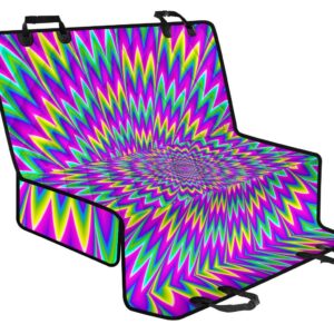 Spiky Spiral Moving Optical Illusion Pet Car Back Seat Cover - f66589eae9ac