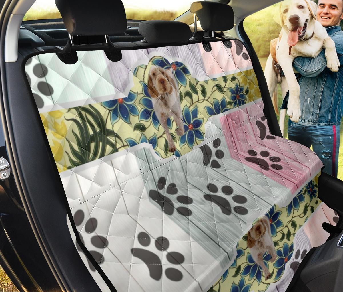 Spinone Italiano And Paw Car Back Seat Cover Dog Car Seat Covers - baa92bfbabdd Spinone Italiano And Paw Car Back Seat Cover Dog Car Seat Covers - baa92bfbabdd