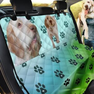 Spinone Italiano And Paws Design Car Back Seat Cover Dog Car Seat Covers - a8f7355db6bc
