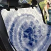 Spiral Blue Swirl Pattern Car Back Seat Cover Dog Car Seat Covers - be0b64d39fb7