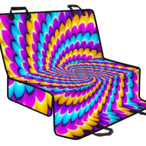 Spiral Colors Moving Optical Illusion Pet Car Back Seat Cover - 91855144cddb