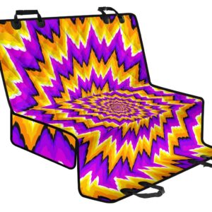 Spiral Expansion Moving Optical Illusion Pet Car Back Seat Cover - 9ce72fb11c03