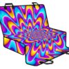 Splashing Colors Moving Optical Illusion Pet Car Back Seat Cover - 475eb36563cd