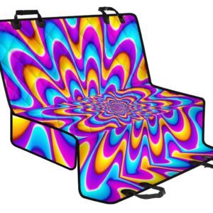 Splashing Colors Moving Optical Illusion Pet Car Back Seat Cover - 475eb36563cd