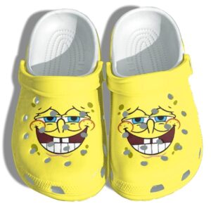 Sponge Funny Crocs Clog Shoes – Beach Crocs Clog Sponge Troll Face Gifts  For Mens And Womens