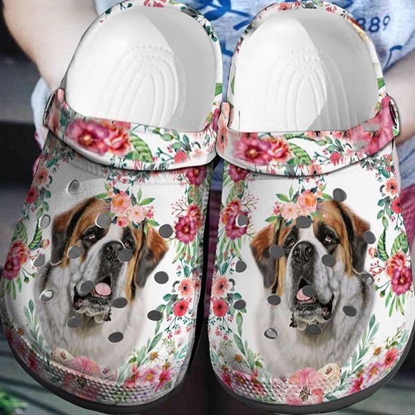 St Bernard Personalized Clog Custom Crocs Comfortablefashion Style Comfortable For Women Men Kid Print 3D St Bernard Personalized Clog Custom Crocs Comfortablefashion Style Comfortable For Women Men Kid Print 3D