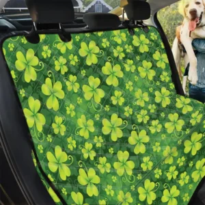 St. Patrick's Day Theme Green Shamrock Design Car Back Seat Cover Dog Car Seat Covers - 7f79b4f4e48f