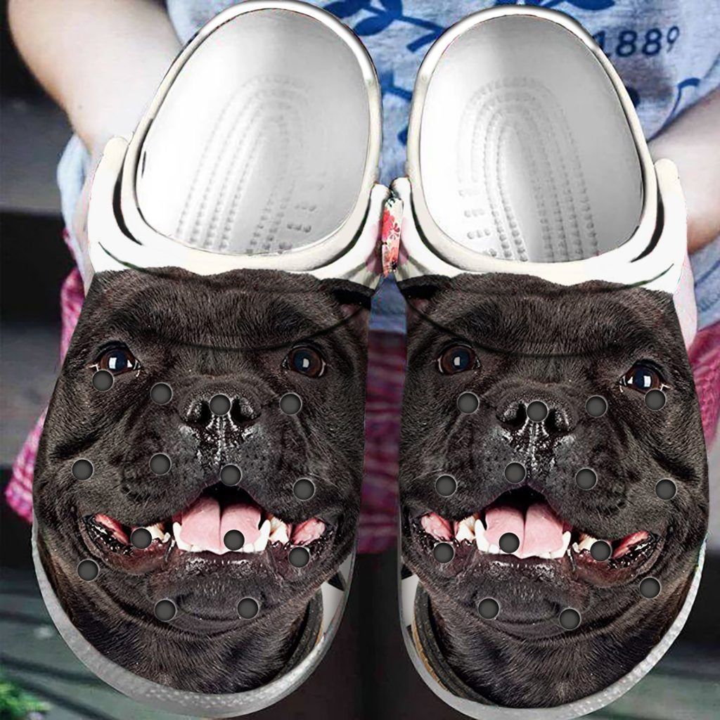 Staffordshire Bull Terrier Personalize Clog Custom Crocs Clog On Sandal Fashion Style Comfortable For Women Men Kid Staffordshire Bull Terrier Personalize Clog Custom Crocs Clog On Sandal Fashion Style Comfortable For Women Men Kid