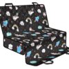 Star Space Unicorn Pattern Print Pet Car Back Seat Cover - 8e53dcf66733