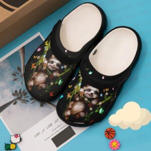 Starry Night Sloth Personalized Clog Custom Crocs Comfortablefashion Style Comfortable For Women Men Kid Print 3D