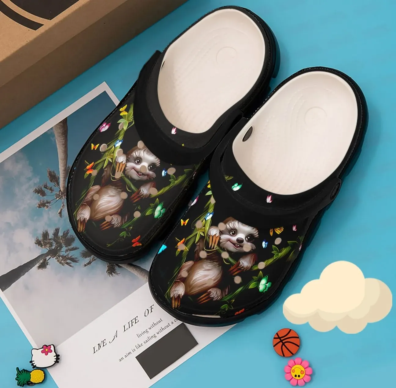 Starry Night Sloth Personalized Clog Custom Crocs Comfortablefashion Style Comfortable For Women Men Kid Print 3D Starry Night Sloth Personalized Clog Custom Crocs Comfortablefashion Style Comfortable For Women Men Kid Print 3D