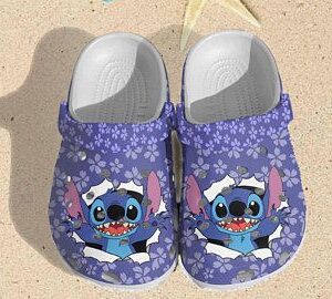 Stitch Crocs Charms Crocband Clog Comfortable For Mens Womens Classic Clog Water Shoes Clog Comfortable For Mens And Womens