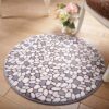 Stone Grey Round Carpet Floor Rug Living Room Bedroom Decor Round Area Rug Carpet